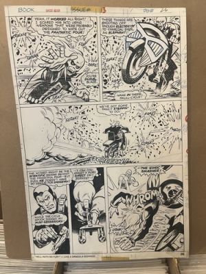 Ghost Rider #13 Original Art Tuska Bronze Age Horror One Of A Kind! | eBay US
