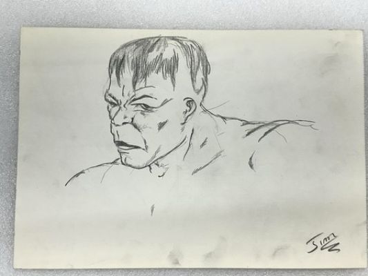 Estate Find Original Hulk Close-Up Portrait Drawing Vintage Comic Art 10.5”x7” | eBay US (Buy It Now)
