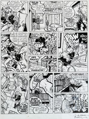 De Lazare + Walthéry | Lot 365 : De Lazare + Walthéry / Rubine. Planche originale n°11 du 1e album… | Dagoty