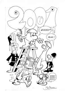 LUCIANO BOTTARO Calendario di PonPon 2001 | Little Nemo