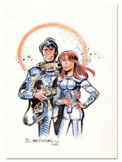 Mezieres, Jean-Claude | VALÉRIAN Encre de Chine crayon et gouache de couleur | Coutau Bégarie