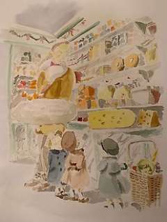 Lambert, Nicole - Dessin original couleur - Les Triplés - Les trous dans les Gruyères