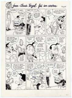 Tronchet, Didier - Planche originale - Jean-Claude Tergal fait son cinéma - (2002) | Catawiki