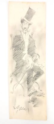 Benn André Illustration... | Lot 67 - BENN André Illustration représentant un homme Mine... | Vermot et Associés