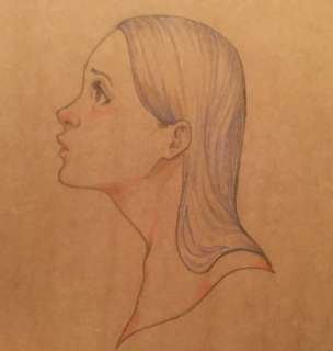 Gallo, Antonin - Dessin original - Portrait de jeune femme - (2019)