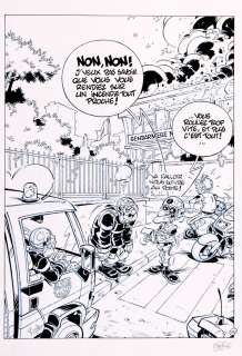 Stédo | Les Pompiers, planche-gag n°432 Ã  l’encre de Chi… | Banque Dessinée