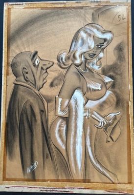 Bill Ward Original Conti Crayon Artwork - Signed By Bill Ward | eBay US