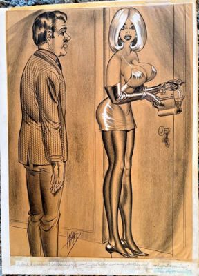Bill Ward Original Conti Crayon Artwork - Signed By Bill Ward | eBay US