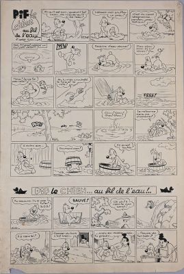 MAS, Roger (Roger... - Lot 199 - MAS, Roger (Roger Masmonteil, 1924-2010) Pif le chien…Au...