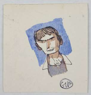 Gipi - Illustrazione Originale "Personaggio" - Firmata - Loose page | Catawiki