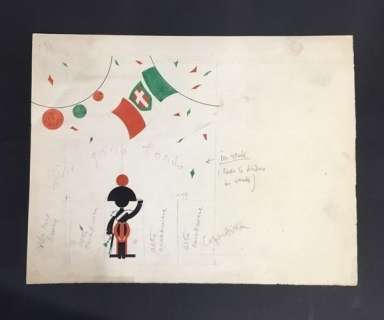 Bruno Angoletta - "Giro Giro Tondo"| Illustrazione originale (Masters Of Drawing) - Loose page | Catawiki