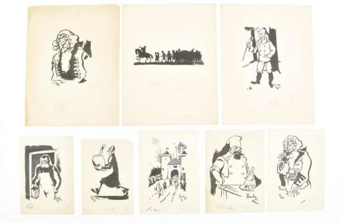 FUNKE KÜPPER, ALBERT J. (1894-1934). SEVENTEEN ORIGINAL DRAWINGS | Zwiggelaar Auctions