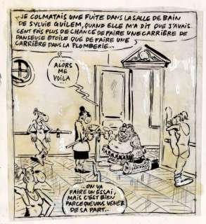 Vuillemin, Philippe - Dessin original - Sylvie Guilem - Libération (2000) | Catawiki