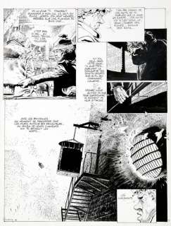 Hermann | La Cage, planche n°7 Ã  l’encre de Chine de ce rÃ… | Banque Dessinée