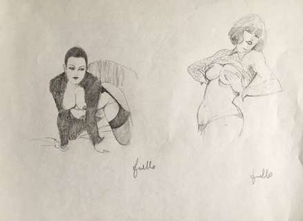 Leone Frollo - Illustrazione originale "Pin Up" - Loose page | Catawiki