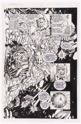 SHOWCASE ’94 #1 OCTOBER 1996 ORIGINAL ART PAGE BY JOSÉ LUIS GARCÍA-LÓPEZ (NEW GODS). | Hake’s