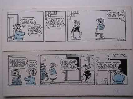 Reg Smythe | Andy Capp Streifen 19 und 29 ,1980er Jahre, signiert | Galerie Neunte Kunst