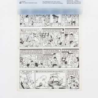 ORIGINELE TEKENPLAAT UIT HET SUSKE EN WISKE-VERHAAL DE KLEPPENDE KLIPPER. PLAAT 15 BESTAANDE UIT 4 S | Bernaerts