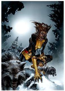 Clayton Crain - x-men: blue #23 large cover painting (2018)