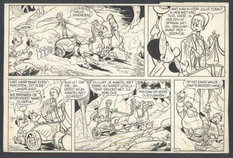 Matena, Dick | Originele halve pagina 3A  - De Argonautjes  - De Olympische Vlam  - (1968) | Catawiki
