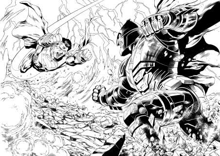 Eduardo Pansica, Art Thibert - GM Batman v Superman #1/Pg 16&17