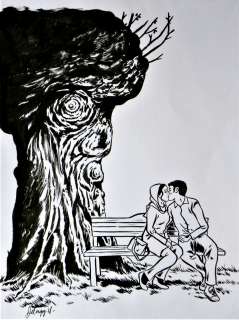 Deloupy - « Love Story à l’Iranienne » – Couverture Originale