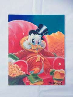 Bas Heymans - Portrait on Canvas - Uncle Scrooge - Sitting - Original Preliminary Art | Catawiki