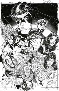 Nick Bradshaw | Original Cover - Titans #21 | Art by Canucks