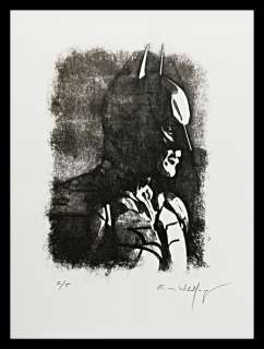 Emma Wildfang - BATMAN - Loose page - Linocut printing by hand on 250g acid-free paper - (2020) | Catawiki