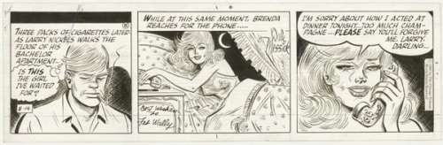 30: Messick Brenda Starr daily 8/68 original comic art | Russ Cochran