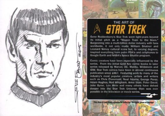 Steve Erwin Signed Art of Star Trek TOS Original Art Sketch Card ~ Mr. Spock | eBay US (Buy It Now)