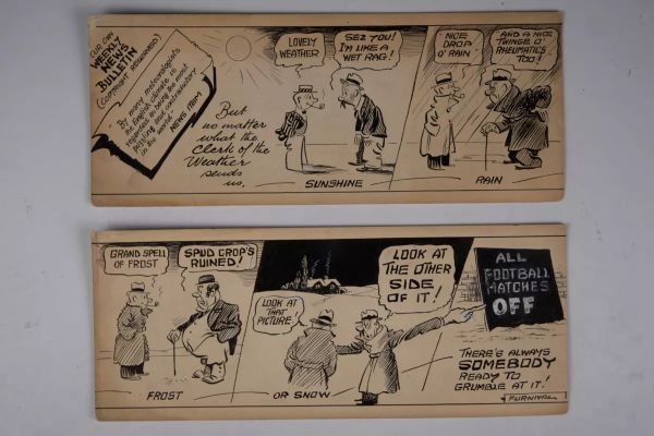 Lot 169 - Bill Furnival Original Artwork (Lancashire Evening Post, 1930-40s) Collection of 24 Pieces | Stanley Gibbons Baldwin’s