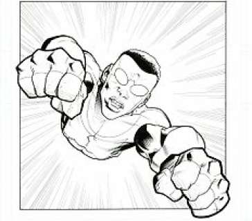 Ryan Ottley Cliff Rathburn - A3 - 11x17 inches - INVINCIBLE #90 - Loose page - First edition - (2012) | Catawiki