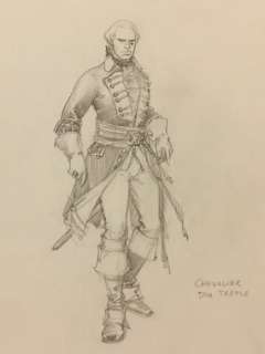 Marini - Dessin original - Le Chevalier du Trèfle - Le Scorpion (2019) | Catawiki