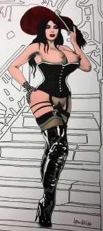 Ippocrate - original artwork "Contessa" 29x42cm - Loose page - (2014) | Catawiki