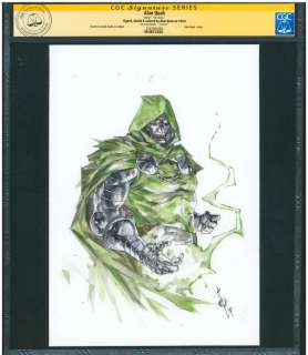 Quah, Alan | Item #39382 Dr. Doom Signed Color Sketch by Alan Quah CGC Signature Series. Alan Quah | Parigi Books