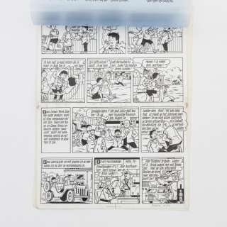 ORIGINELE TEKENPLAAT UIT HET SUSKE EN WISKE-VERHAAL DE KLEPPENDE KLIPPER. PLAAT 7 BESTAANDE UIT 4 ST | Bernaerts