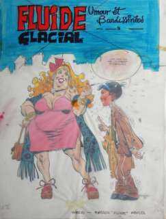 Carlos Gimenez -  » Couverture Fluide Glaciale 1980  » – Illustration originale
