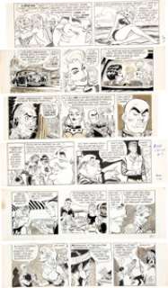 Bob Lubbers Robin Malone Daily Comic Strip Original Art Group of 10 (NEA Syndicate, 1967-1970). ... (Total: 10 Original Art)