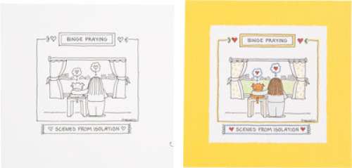 Guisewite, Cathy | Cathy Guisewite Scenes from Isolation Page 54 Single Panel Comic Illustration Original Art (Andrews McMeel Publish... | Heritage