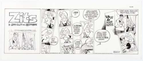 Borgman, Jim | Jerry Scott and Jim Borgman Zits Sunday Comic Strip Original Art dated 7-26-98 (King Features Syndicate, 1998).... | Heritage
