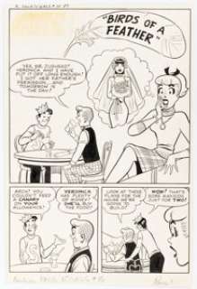 Harry Lucey | Archie’s Pals ’n’ Gals #15 Complete 7-Page Story "Birds of a Feather" Original Art (Archie, 1960-1961). (Total: 7 Original Art) | Heritage