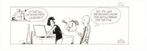 Jerry Scott and Jim Borgman Zits Daily Comic Strip Original Art dated 10-8-13 (King Features Syndicate, 2013). | Heritage