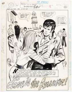 Win Mortimer and Henry Scarpelli Young Love #123 Splash Page 1 Original Art (DC, 1977). | Heritage