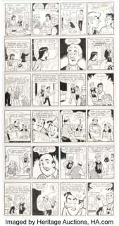 Dan DeCarlo Archie Consecutive Daily Comic Strip Original Art Group of 6 (King Features Syndicate, 1983). (Total: 6 Original Art) | Heritage