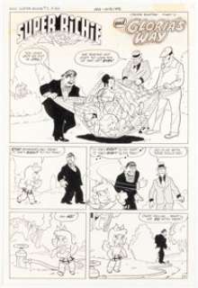 Ernie Colón (attributed) Super RIchie #2 "Crook Buster Part 2: Gloria’s Way" Complete 5-Page Chapter Original Art (Harvey, 1975). (Total: 5 Original Art) | Heritage