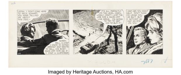 David Wright Carol Day #1171 Daily Comic Strip Original Art (London Daily Mail, 1960). | Heritage