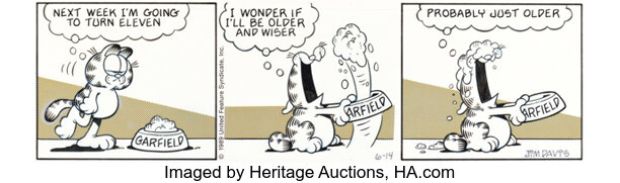 Jim Davis Garfield Daily Comic Strip Original Art dated 6-14-89 (United Feature Syndicate, 1989). | Heritage