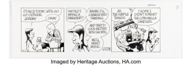 Jerry Scott and Jim Borgman Zits Daily Comic Strip Original Art dated 5-30-13 (King Features Syndicate, 2013). | Heritage