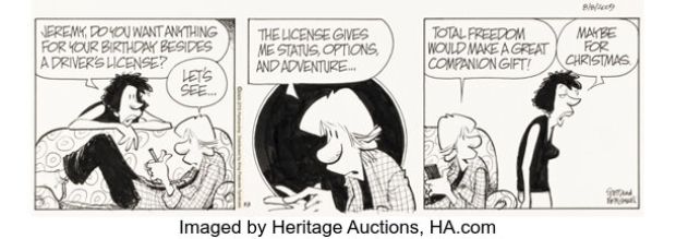 Jerry Scott and Jim Borgman Zits [Birthday Gift Wish List] Daily Comic Strip Original Art dated 8-8-09 (King Features Syndicate, 2009). | Heritage